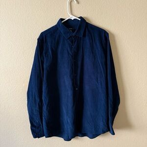 Alfani Deep Blue Corduroy Shirt